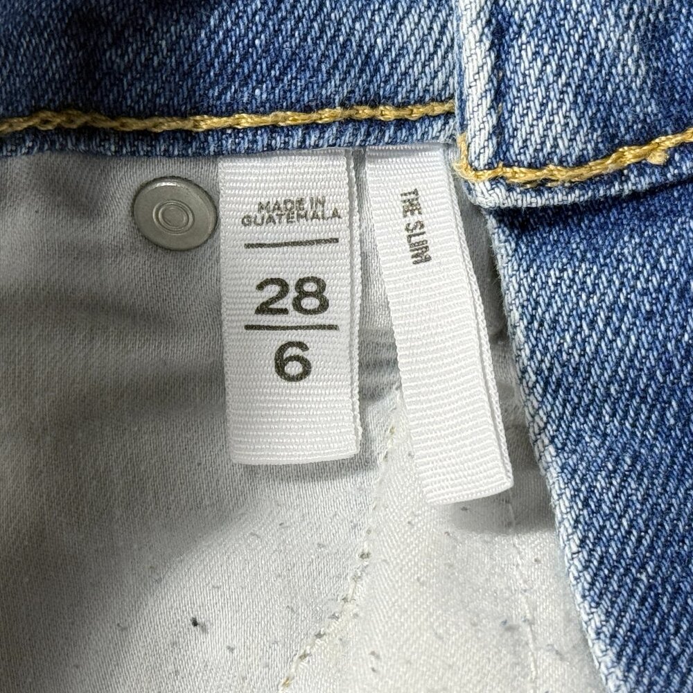 Loft Jeans Denim, Medium Wash, Blue - Slim Fit; women’s size 27/4 - Picture 7 of 7